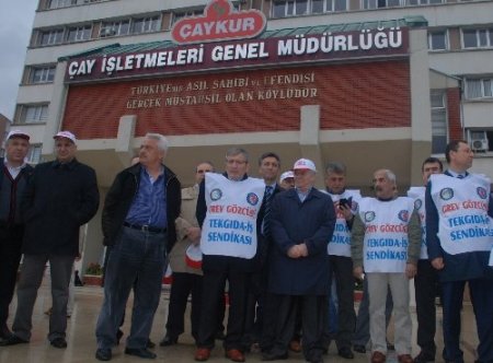 ÇAYKUR işçisi greve başladı