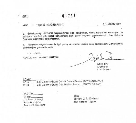 Çevik Bir, Camilerde Verilen Vaazları Garnizon Komutanlıklarına Takip Ettirmiş