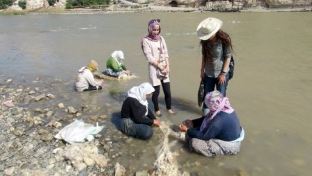 Çeyizlik Yünler Dicle’de Yıkanıyor
