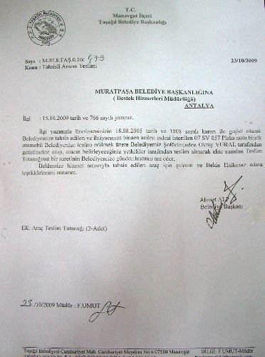Chp'li İlçe Belediyesi, Seçimi Kazanamadığı Beldeye Hediye Ettiği Otomobili Geri Aldı