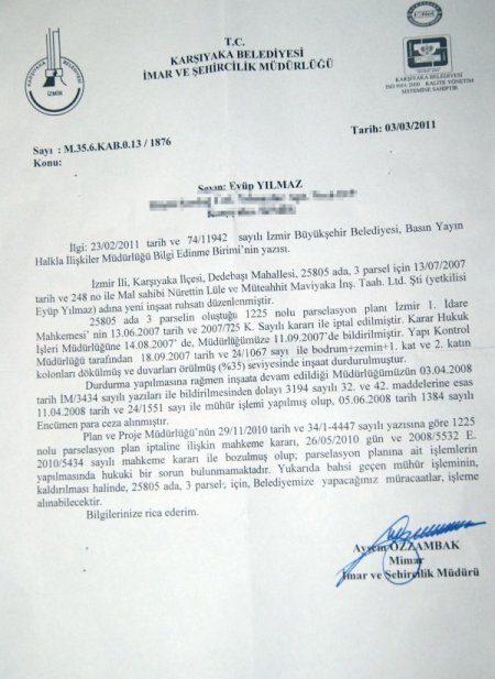 Chp'li Karşıyaka Belediyesi'nde İmar Skandalı