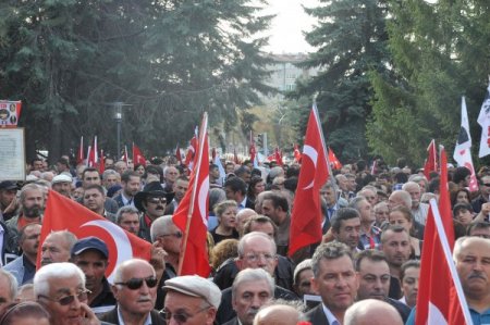 CHP'liler Çorum'da yürüyüş yaptı