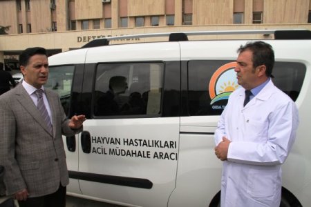 Çiftçiler için acil müdahale aracı hizmete alındı