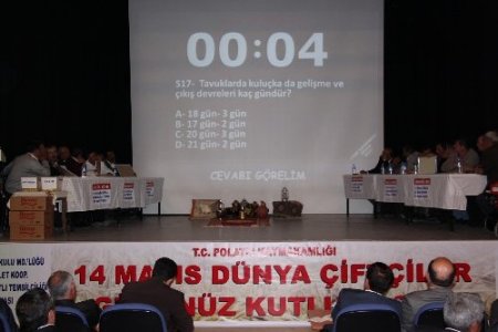 Çiftçiler tarlada değil masada ter döktü