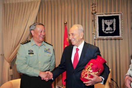 Çin Genelkurmay Başkanı, İsrail Lideri Peres’i Ziyaret Etti