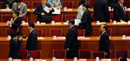 Çin meclisinden çok renkli görüntüler