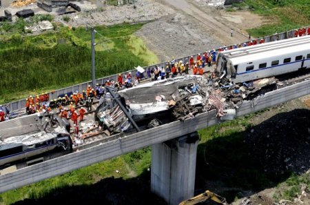 Çin’de Tren Kazasının Sorumluları Görevden Alındı