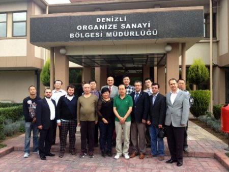 Çin’den gelen işadamı grubu Denizli’de incelemelerde bulundu