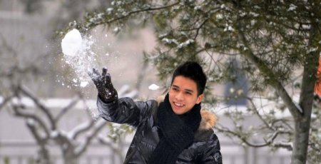 Çin’den kar manzaraları (Özel)