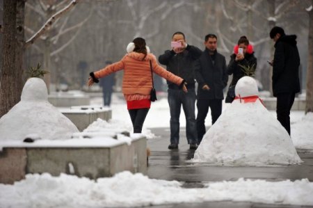 Çin’den kar manzaraları (Özel)