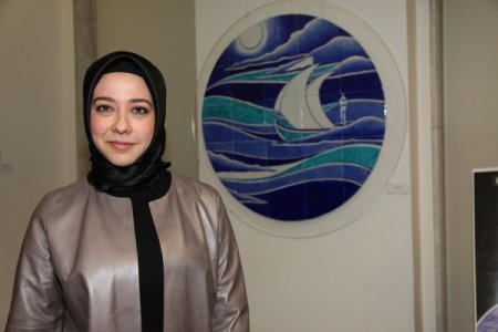 Çini eserlerden oluşan 'Yol' sergisi açıldı