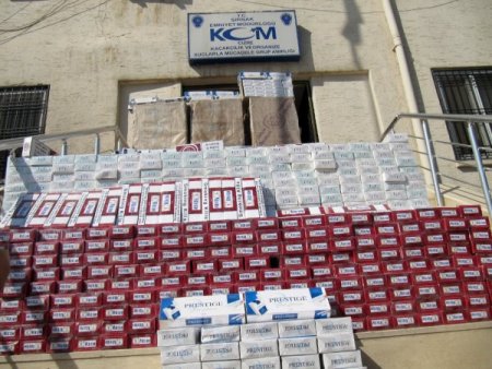 Cizre KOM ekibi 42 bin paket kaçak sigara ele geçirdi
