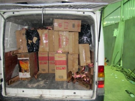 Cizre’de 160 bin paket kaçak sigara ele geçirildi