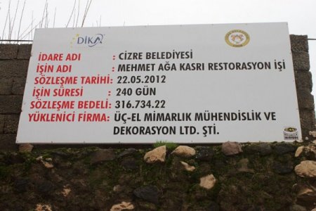 Cizre'de 200 yıllık tarihi kasır, harabe halden kurtarıldı