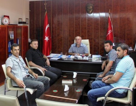 Cizre’de gazeteciler Emniyet Müdürü İçli’yi ziyaret etti