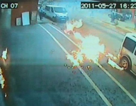 Cizre’deki Yurt Binasına Saldırı Güvenlik Kameraları Tarafından Kaydedildi