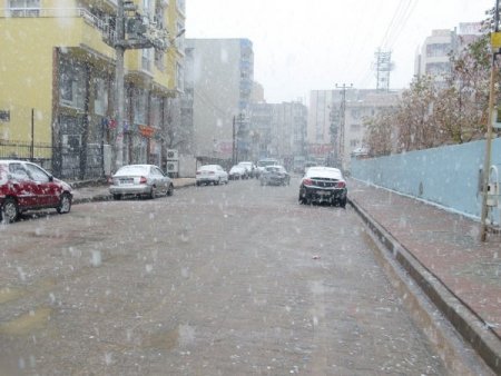 Cizre’ye yılın ilk karı düştü