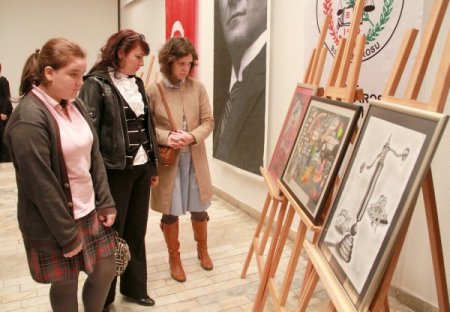 Çocuk gözü ile adalet tuvale yansıdı