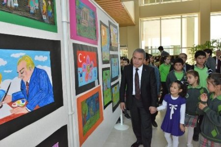 ‘Çocuk Gözüyle Atatürk’ resim sergisi açıldı