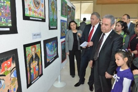 ‘Çocuk Gözüyle Atatürk’ resim sergisi açıldı