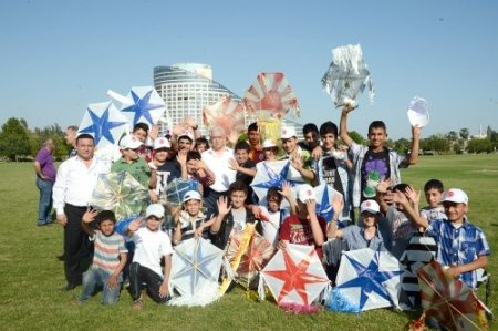 Çocuklar uçurtma şenliğinde eğlendi