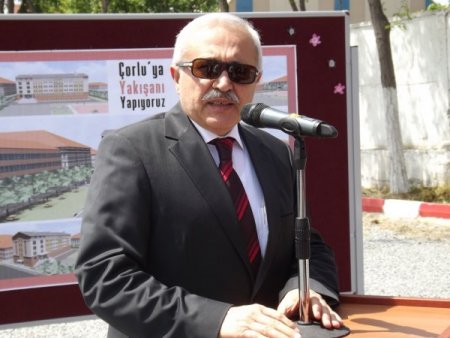 Çorlu Anadolu İmam Hatip Lisesi Ek Bina İnşaatının Temeli Atıldı
