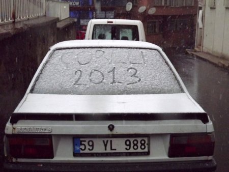 Çorlu’da kar yağışı