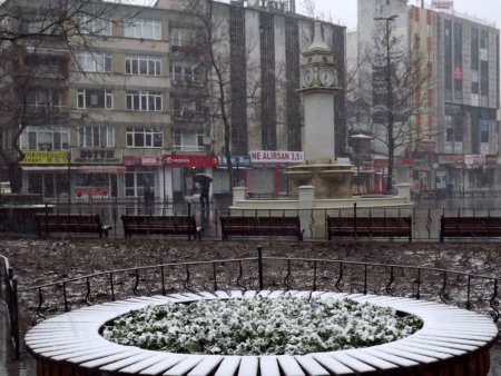 Çorlu’da kar yağışı