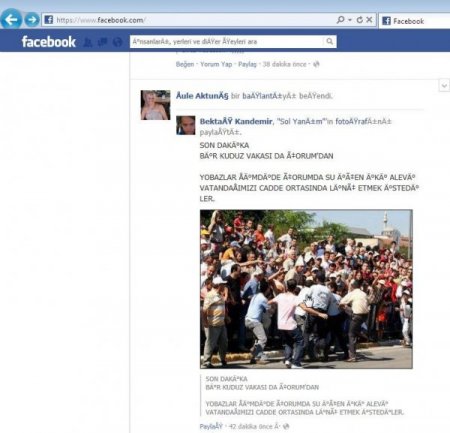 Çorum'a Facebook Üzerinden Provokasyon