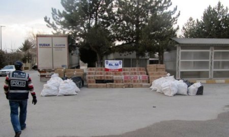 Çorum’da 114 Bin Paket Kaçak Sigara Ele Geçirildi