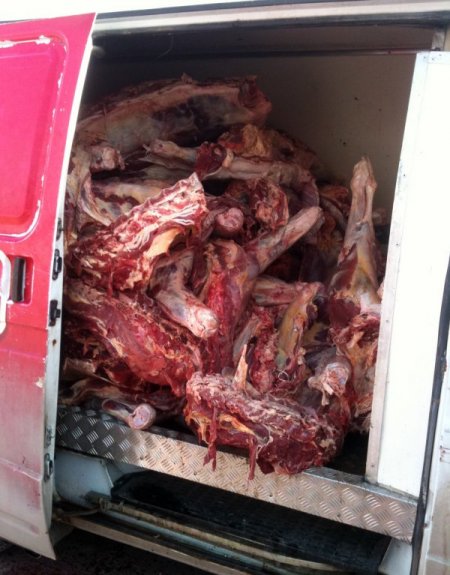 Çorum'da 3 ton 300 kilogram sağlıksız et yakalandı