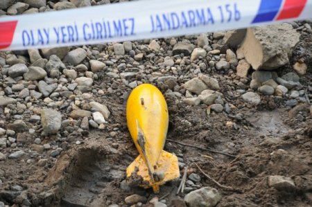 Çorum'da bulunan bomba, eğitim uçağından düşmüş