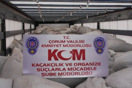 Çorum'da Kaçak Çay Operasyonu