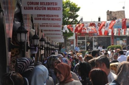 Çorum'da 'Kadın Emeği Fuarı' ilgi gördü