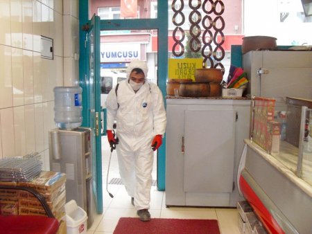 Çubuk’ta 200 işyeri ilaçlandı