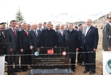 Cumhurbaşkanı Gül, İsmi Merak Konusu Olan Torunu Adına Ağaç Dikti