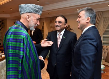 Cumhurbaşkanı Gül, Karzai ve Zerdari onuruna akşam yemeği verdi