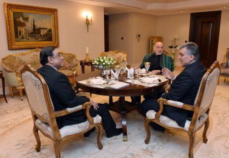 Cumhurbaşkanı Gül, Karzai ve Zerdari onuruna akşam yemeği verdi