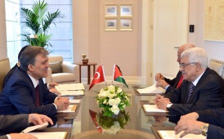 Cumhurbaşkanı Gül, Mahmut Abbas ile gürüştü