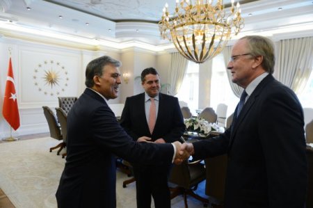 Cumhurbaşkanı Gül, Sigmar Gabriel'i kabul etti