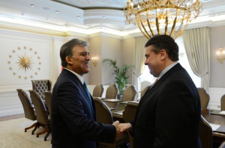 Cumhurbaşkanı Gül, Sigmar Gabriel'i kabul etti