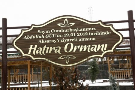 Cumhurbaşkanı Gül’ün Ziyareti Anısına Hatıra Ormanı