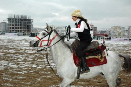 Cumhurbaşkanı GülUşak'ta cirit attı, ata şeker verdi