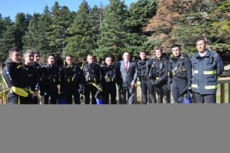 Dalgıçlar, Gölcük’te tatbikat yaptı