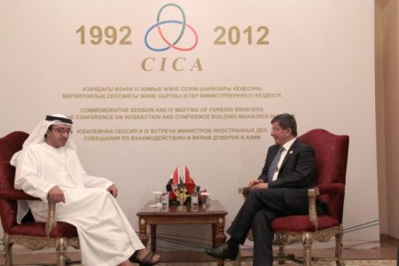 Davtoğlu, Nahyan ve Lavrov ile görüştü