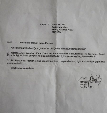 Defalarca çatışmaya giren uzman onbaşı, TSK'da görev yaptığını ispatlayamıyor