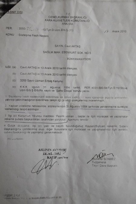 Defalarca çatışmaya giren uzman onbaşı, TSK'da görev yaptığını ispatlayamıyor