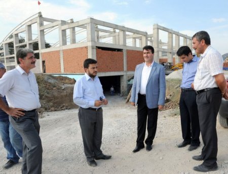 Demirtaş Kapalı Yüzme Havuzu'nun kaba inşaatı bitti