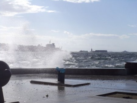 Deniz ulaşımına lodos engeli