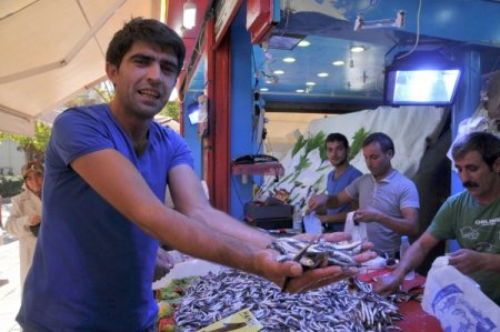 Denizin bereketi tezgaha yansıdı, Hamsi 1 Liradan satıldı